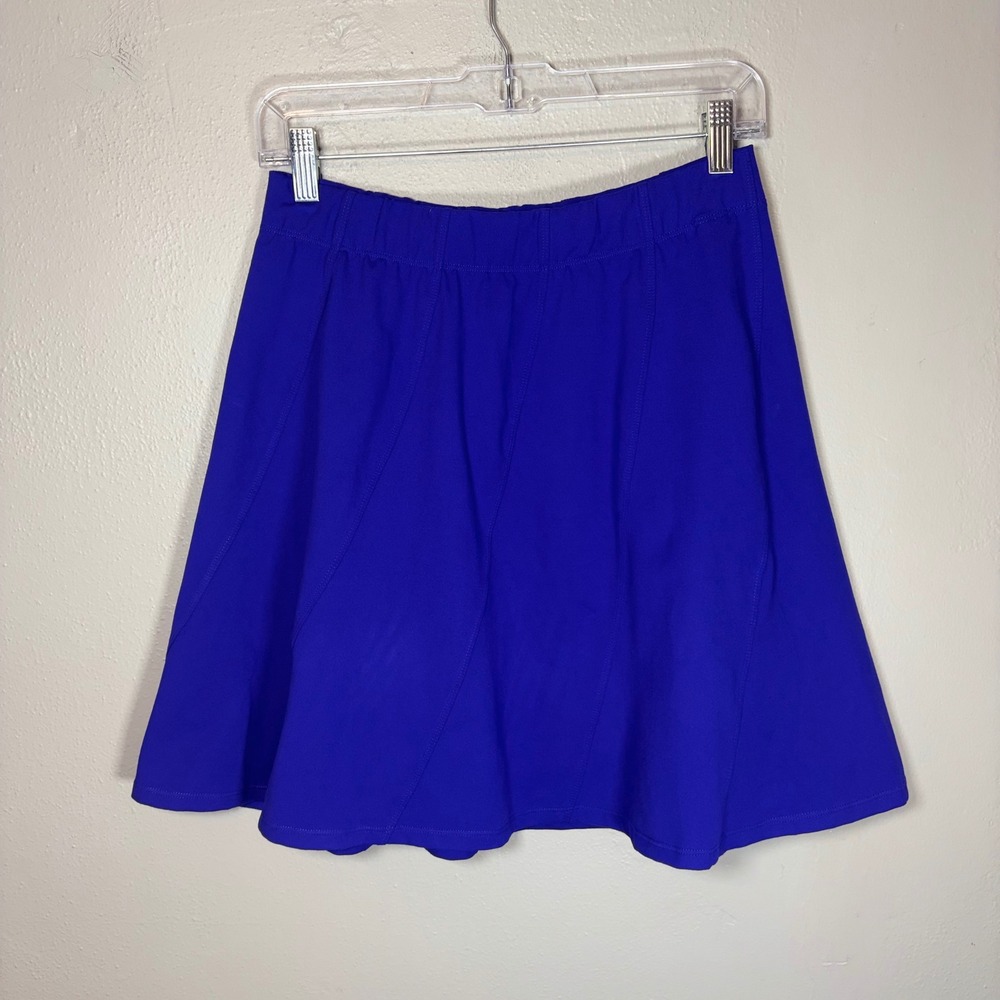 Toad&Co Womens Purple Athletic Flared Mini Skirt Size XS Elastic Waist Stretch